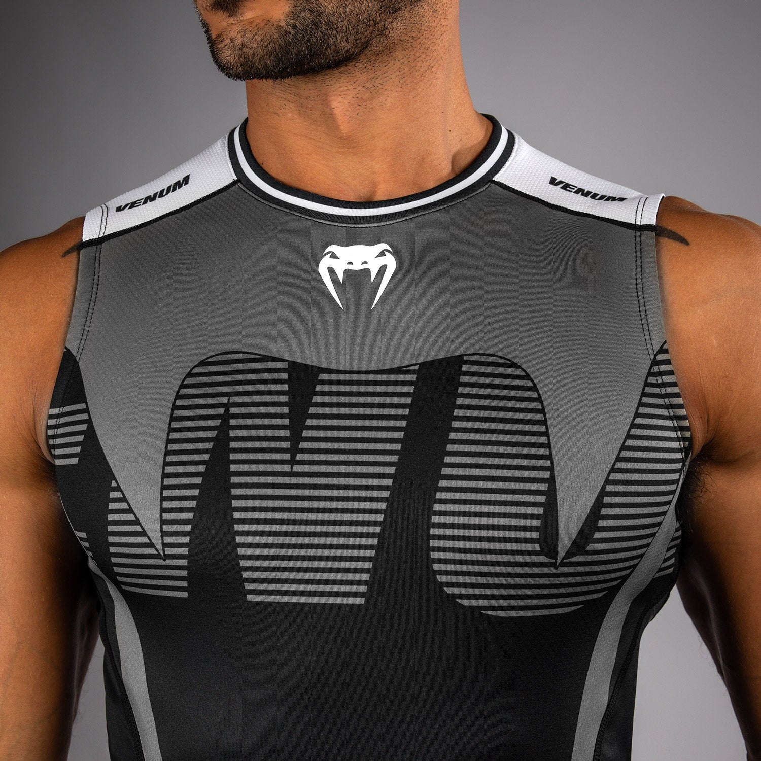 venum-adrenaline-rmelloses-rashguard-schwarz-silbergrau image 4
