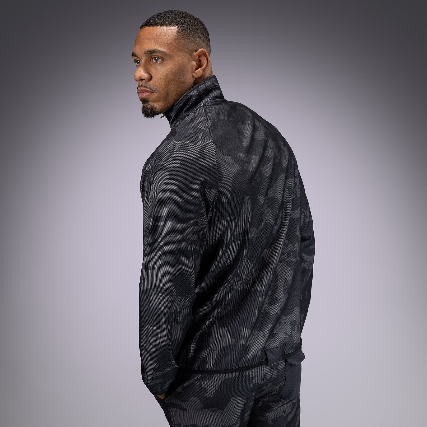 venum-trooper-herren-trainingsanzug-jacke-schwarz-dunkelgrau image 5