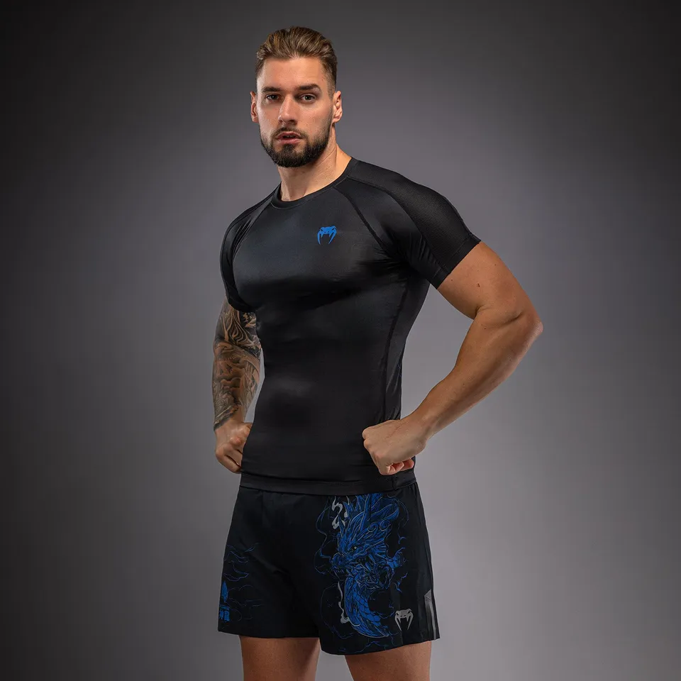 venum-thunder-dragon-kurzarm-rashguard-herren-schwarz-k-nigsblau image 1