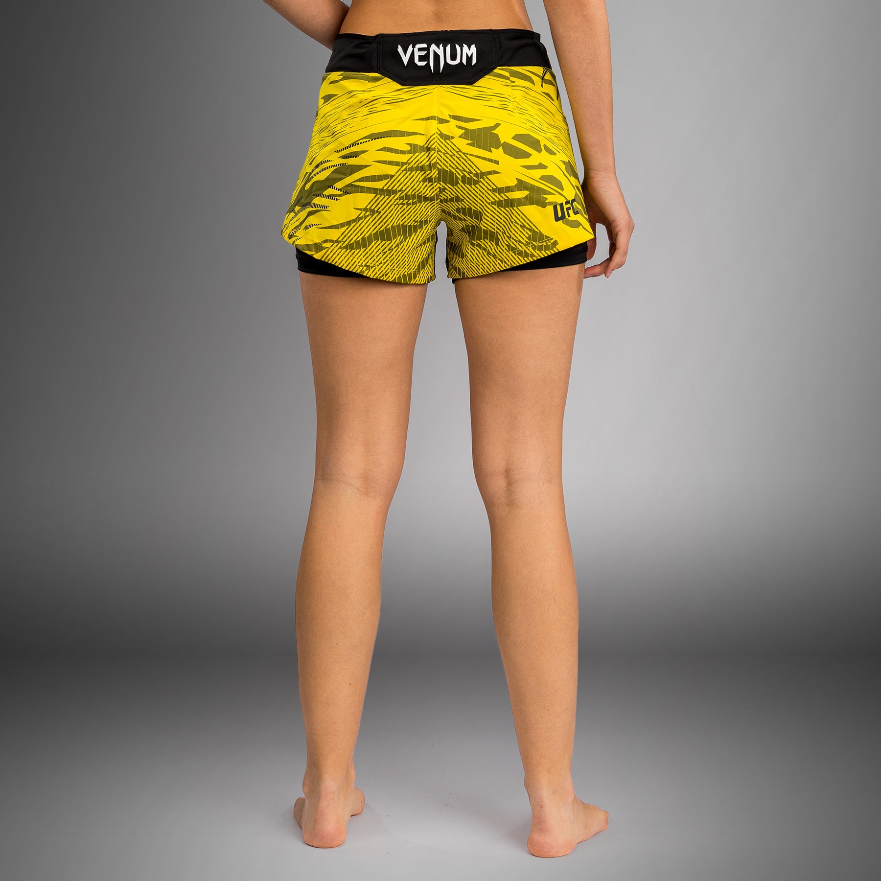 ufc-fusion-by-venum-authentic-fight-night-fight-short-damen-gelb image 2