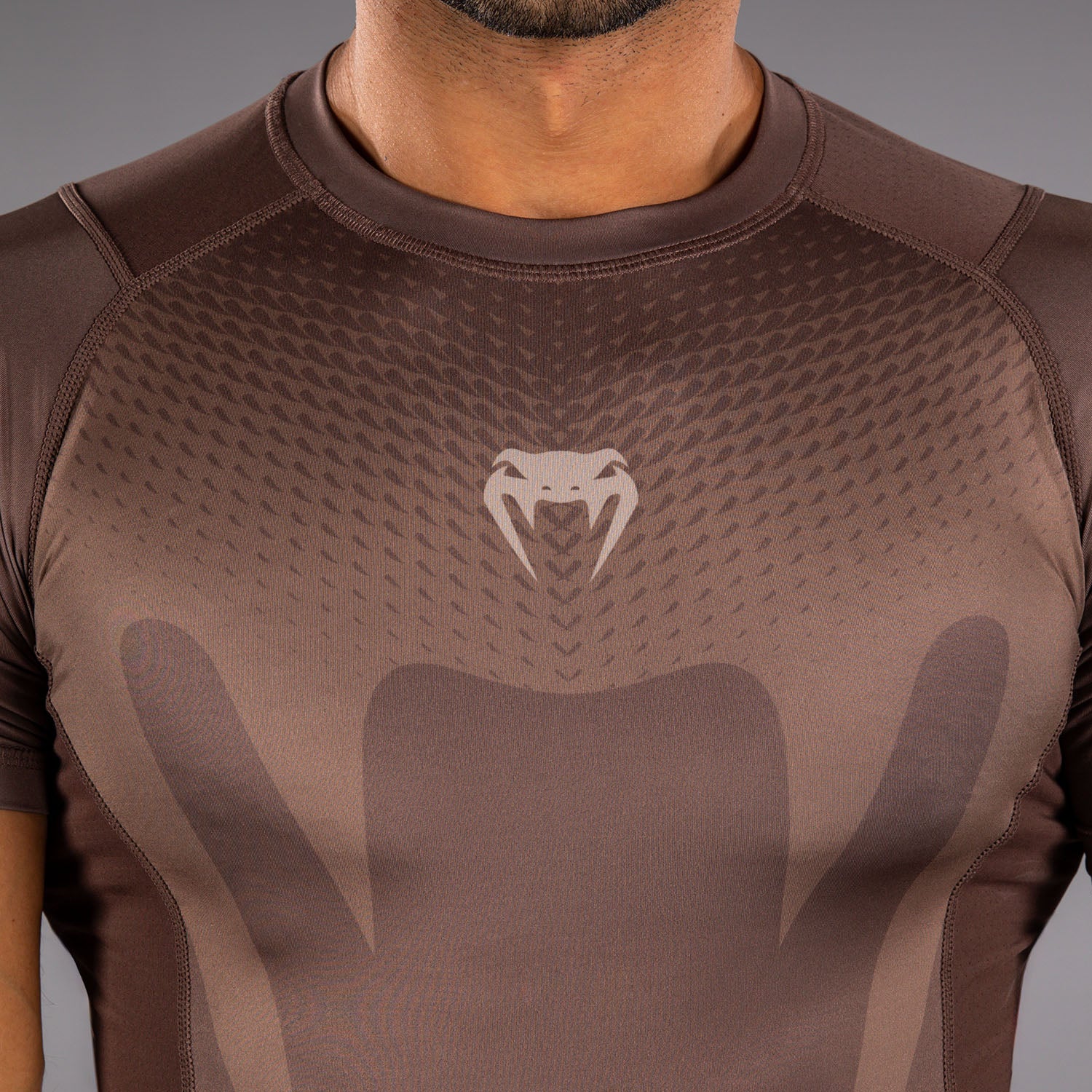 venum-no-gi-rashguard-langarm-ibjjf-approved-schokoladenbraun image 5