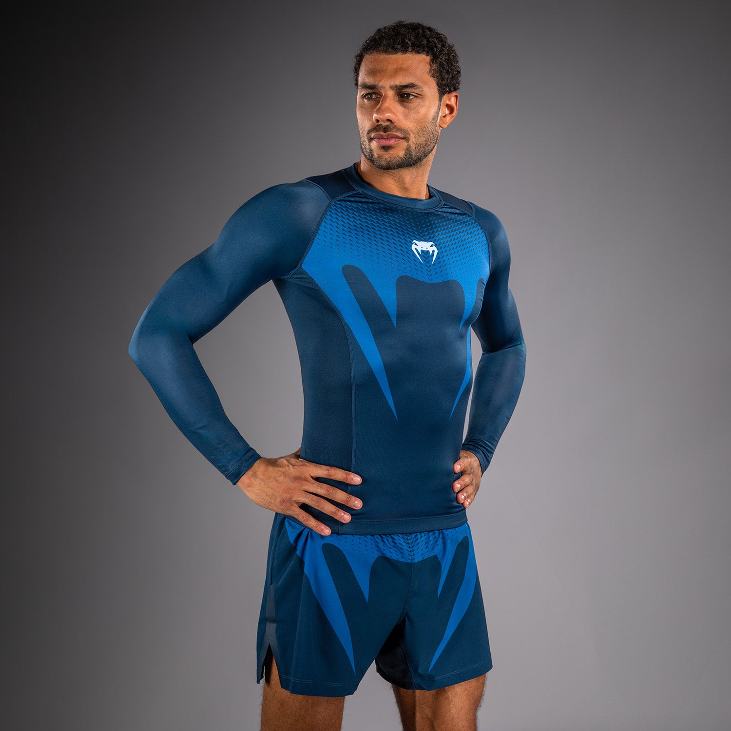 venum-no-gi-rashguard-langarm-indigo image 2