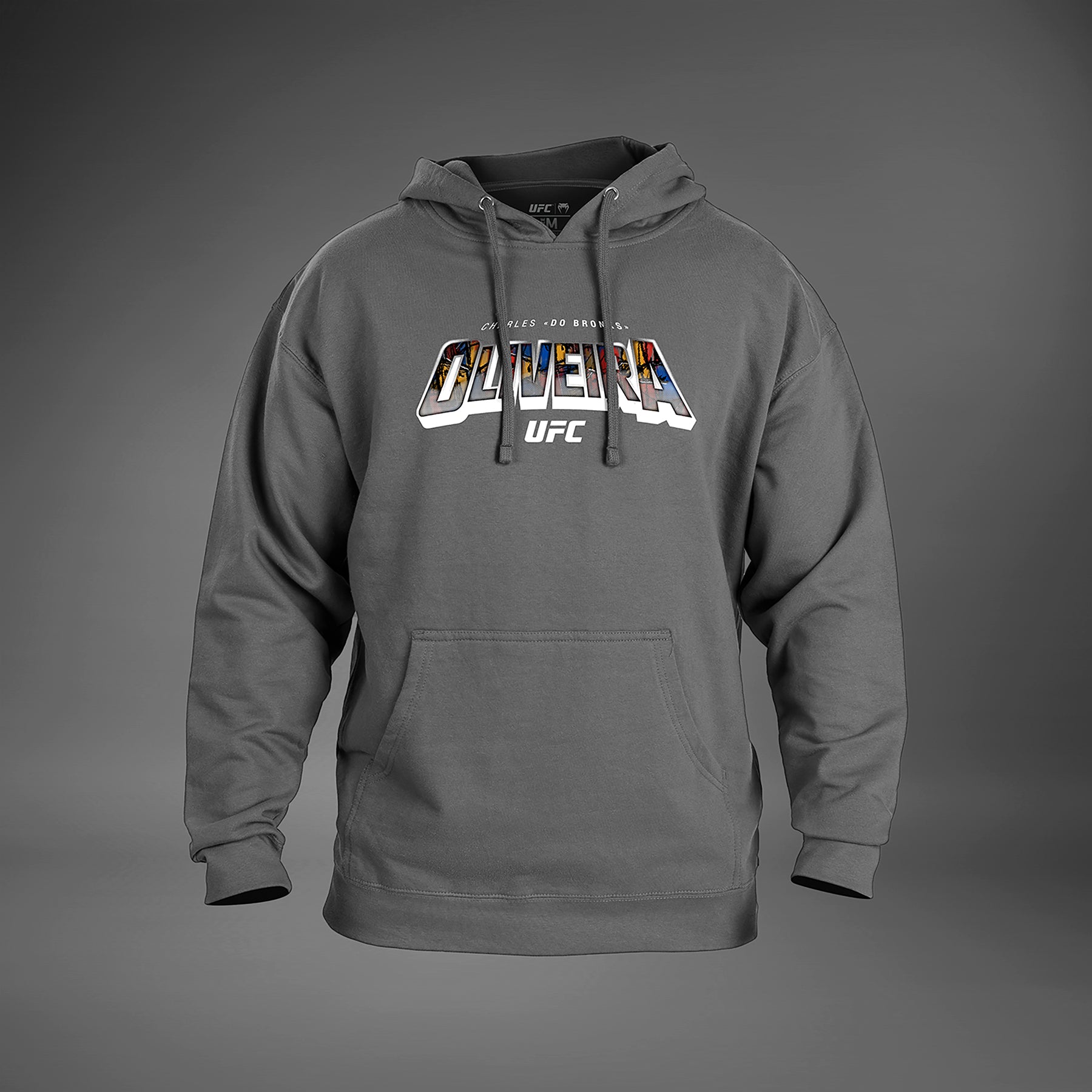ufc-unrivaled-by-venum-charles-oliveira-hoodie-herren-heather-grey image 1