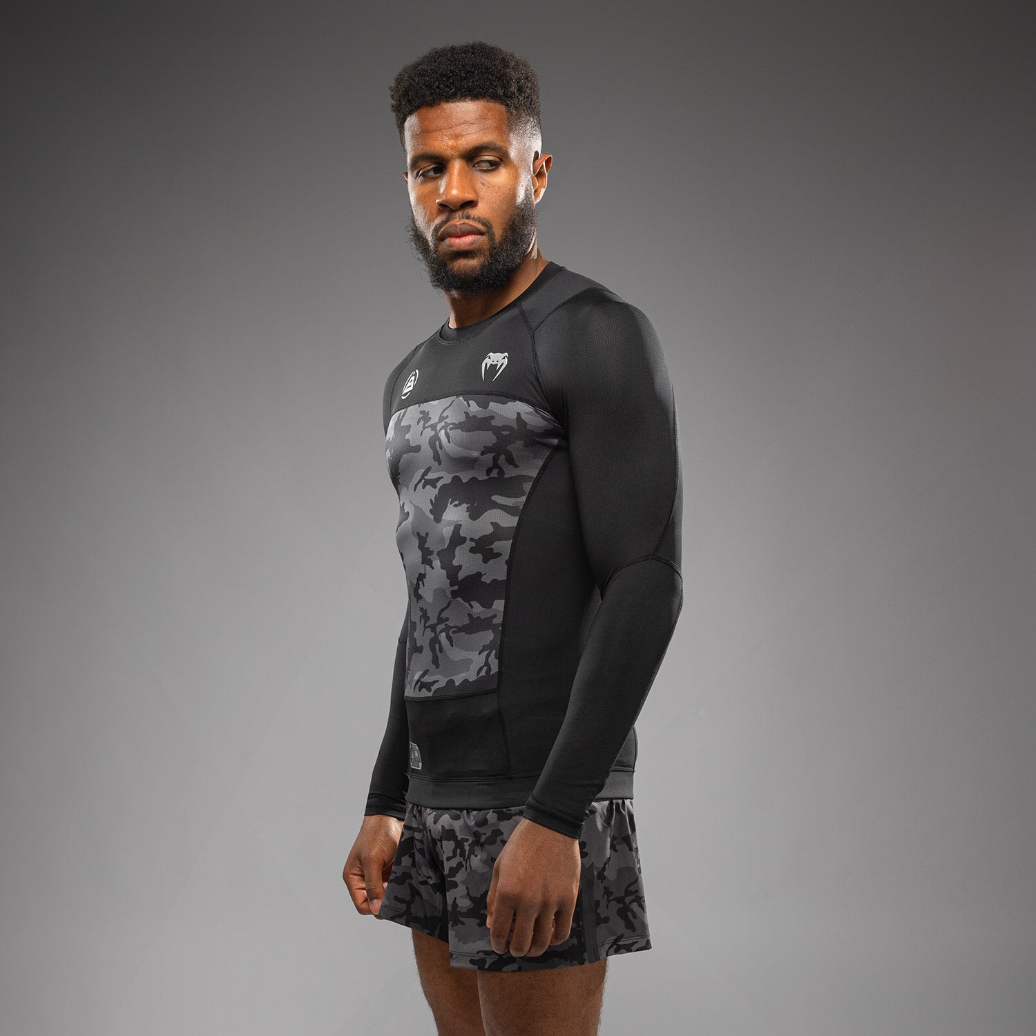venum-x-polaris-langarm-rashguard-schwarz-grau image 2