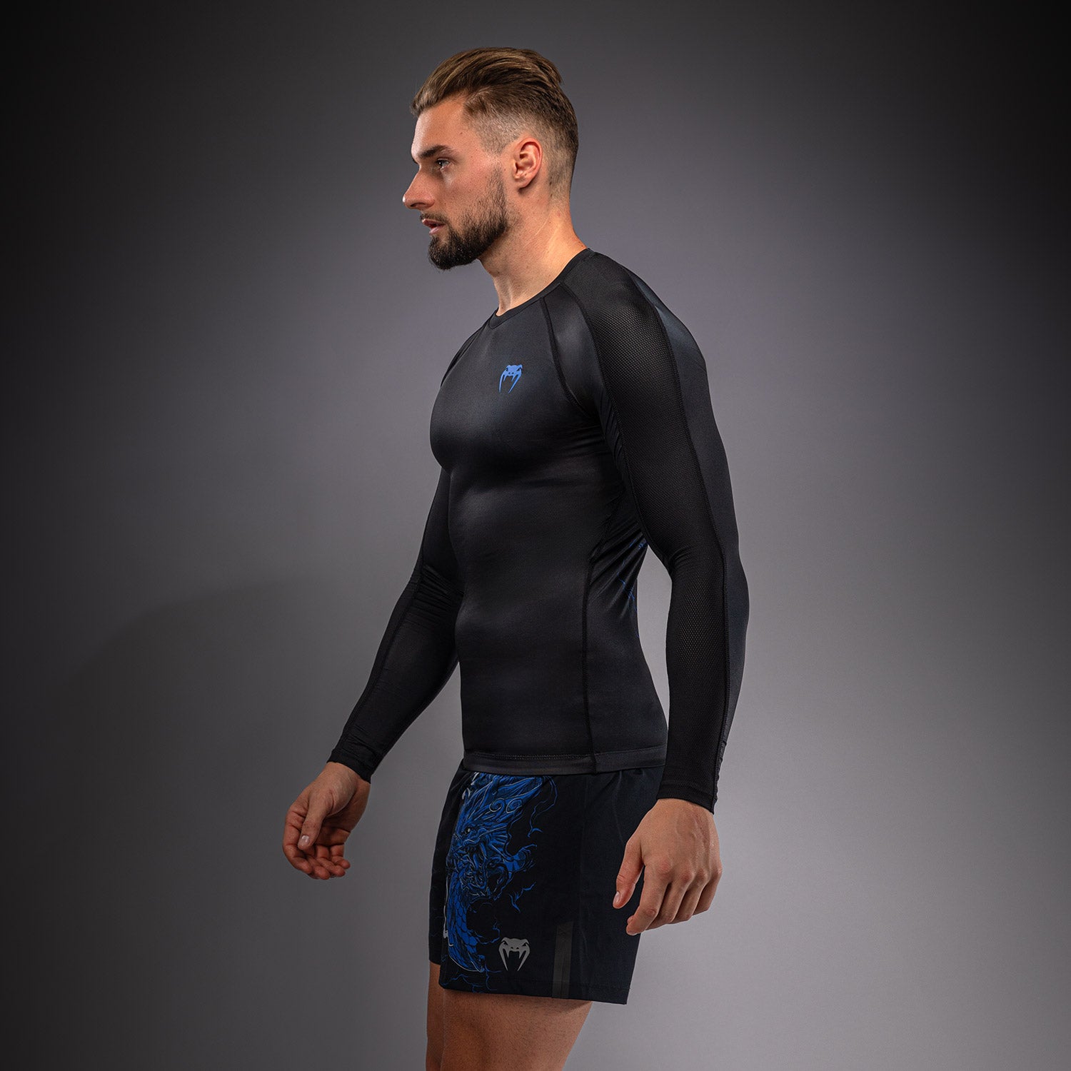 venum-thunder-dragon-langarm-rashguard-herren-schwarz-k-nigsblau image 4