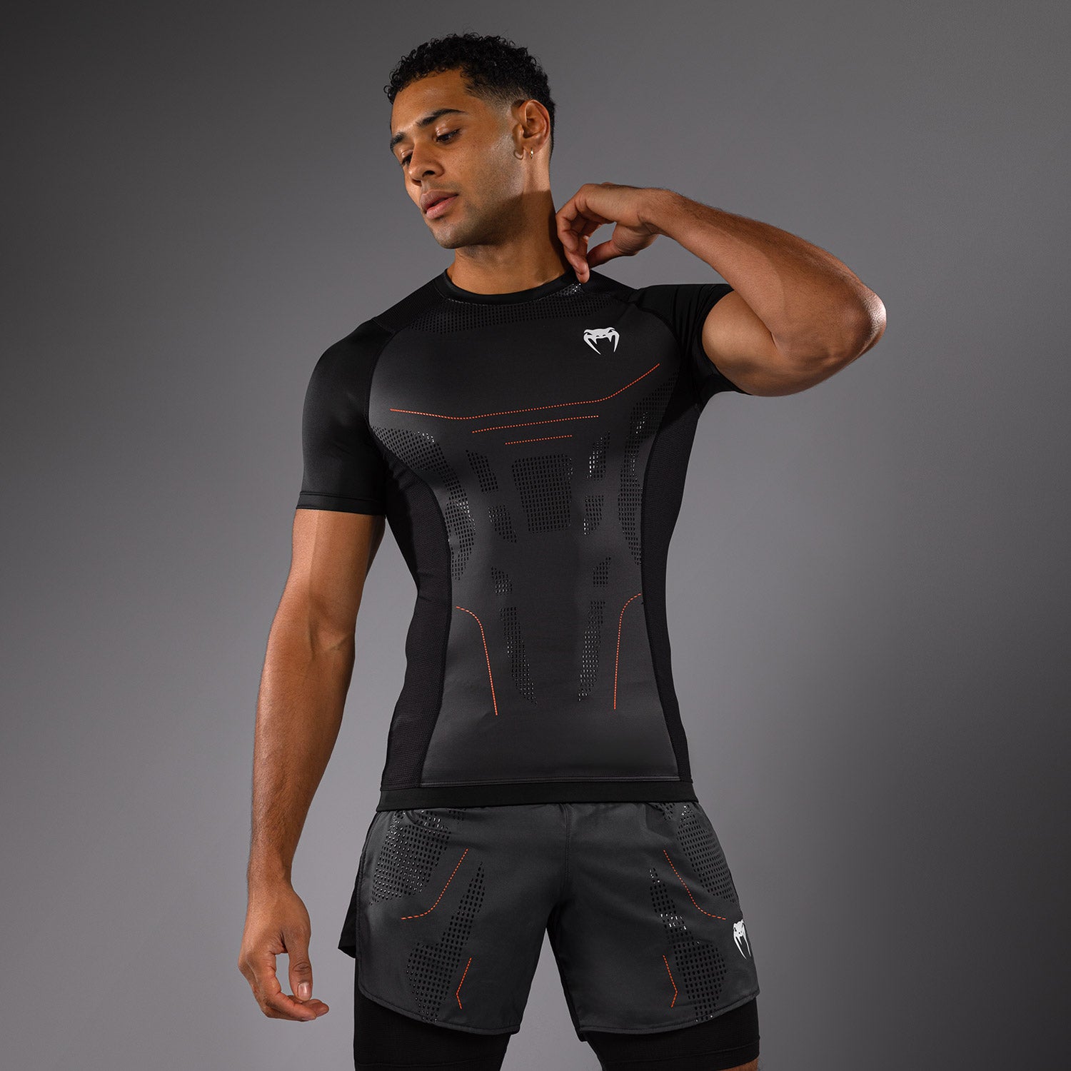 venum-technical-3-0-kurzarm-rashguard-graphit image 2