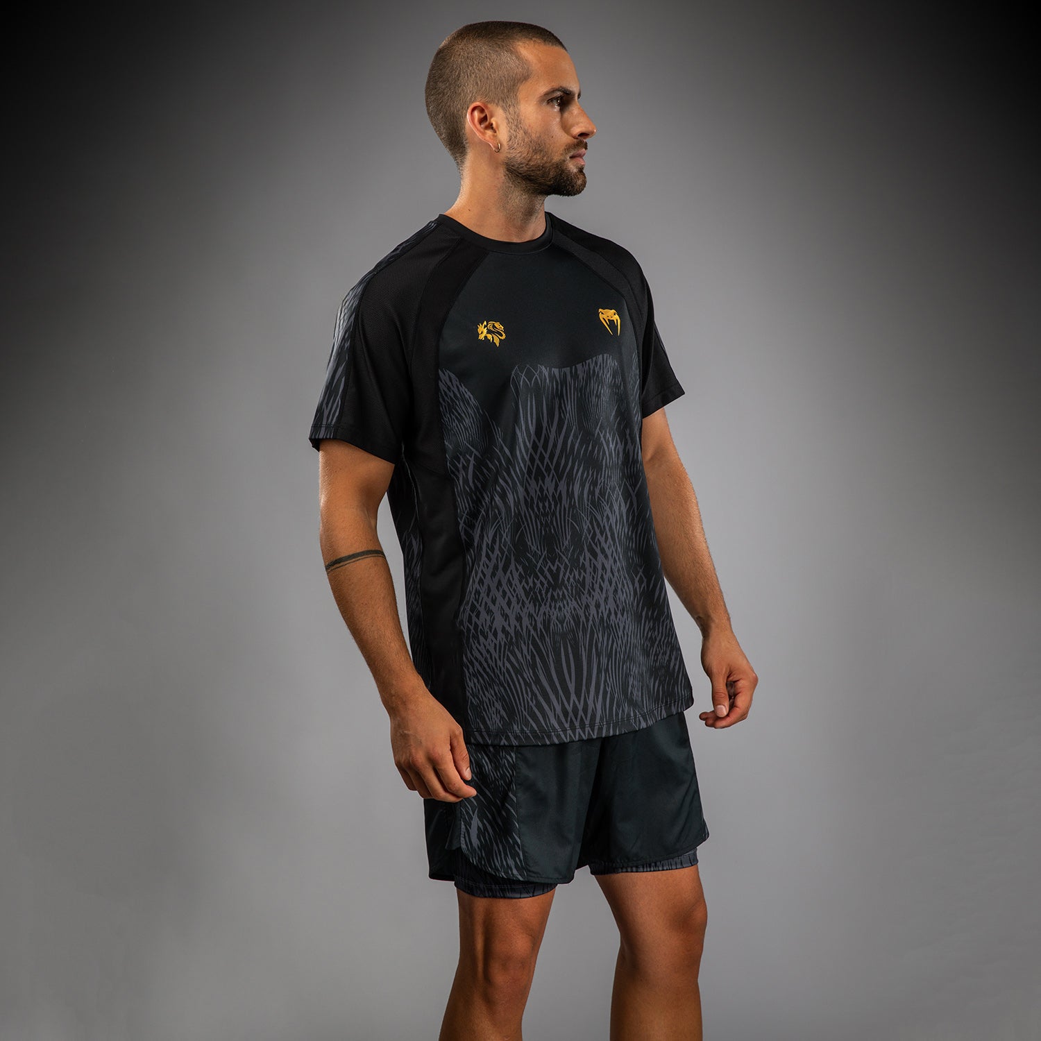 venum-x-chimaev-dry-tech-shirt-schwarz-grau-herren image 5