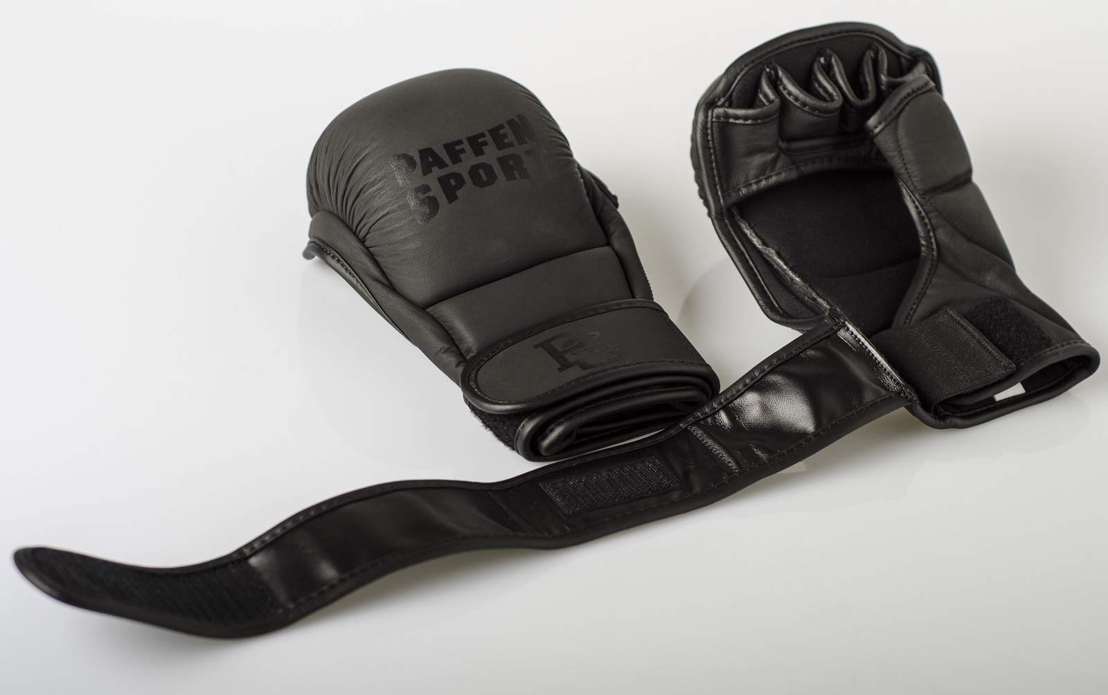 paffen-sport-contact-shield-mma-handschuhe-6-oz-schwarz-metallic-s-m-bis-l-xl image 2