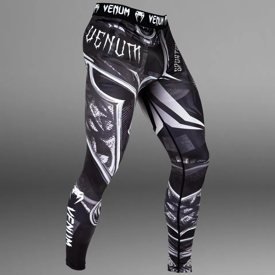 venum-gladiator-3-0-kompressionshose-schwarz-wei image 1