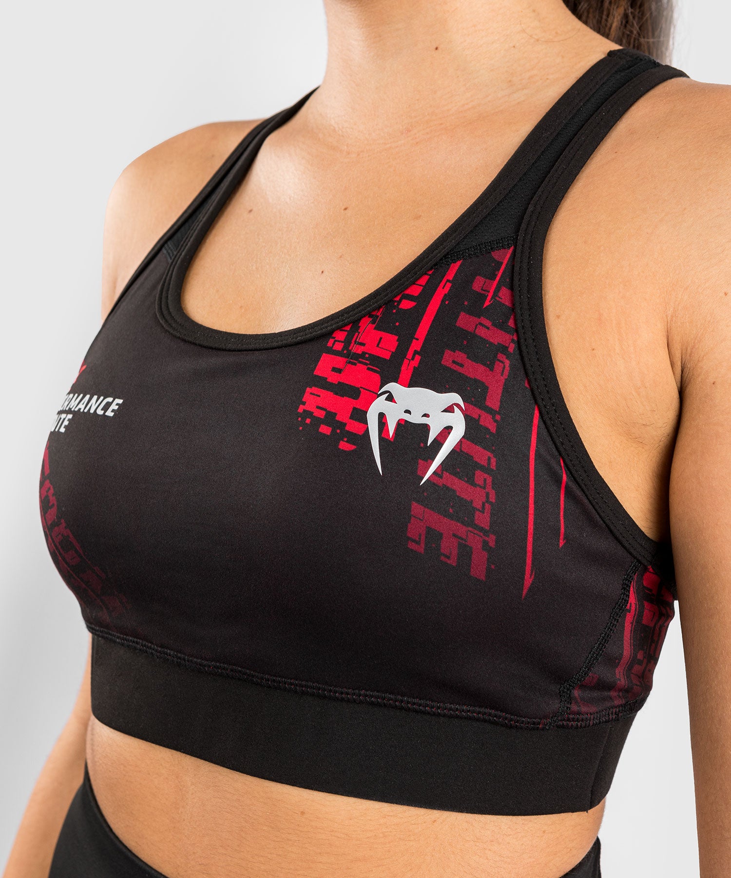 venum-ufc-performance-institute-2-0-sport-bh-damen-schwarz-rot image 5