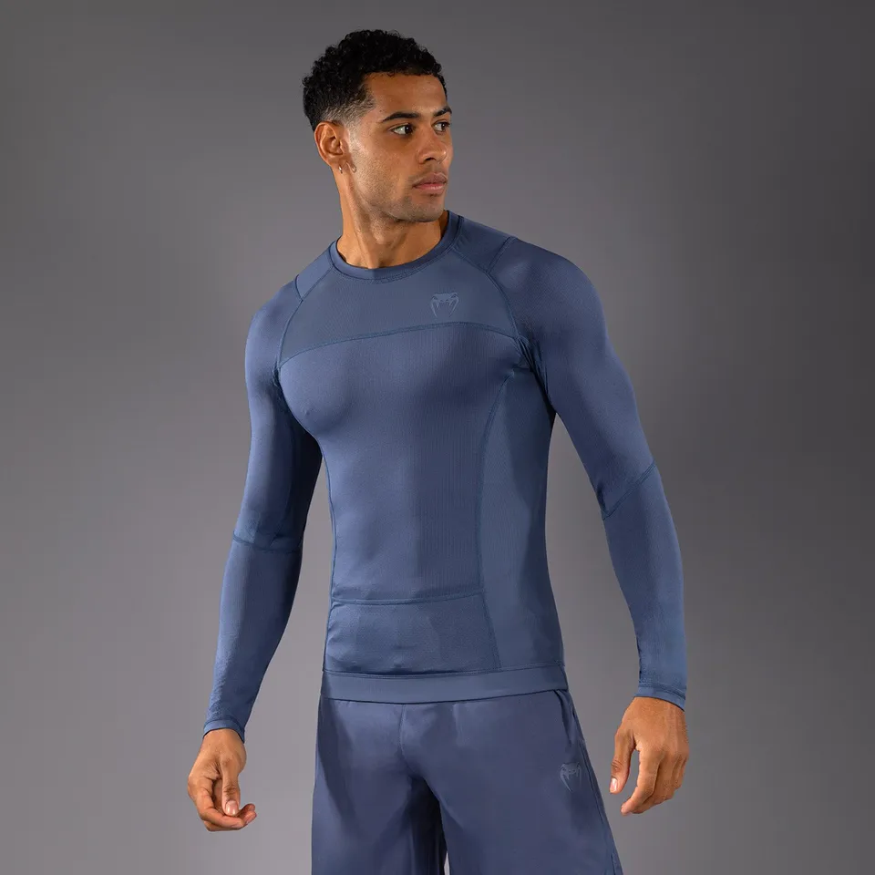 venum-g-fit-air-langarm-rashguard-herren-nebelblau-kompression image 1