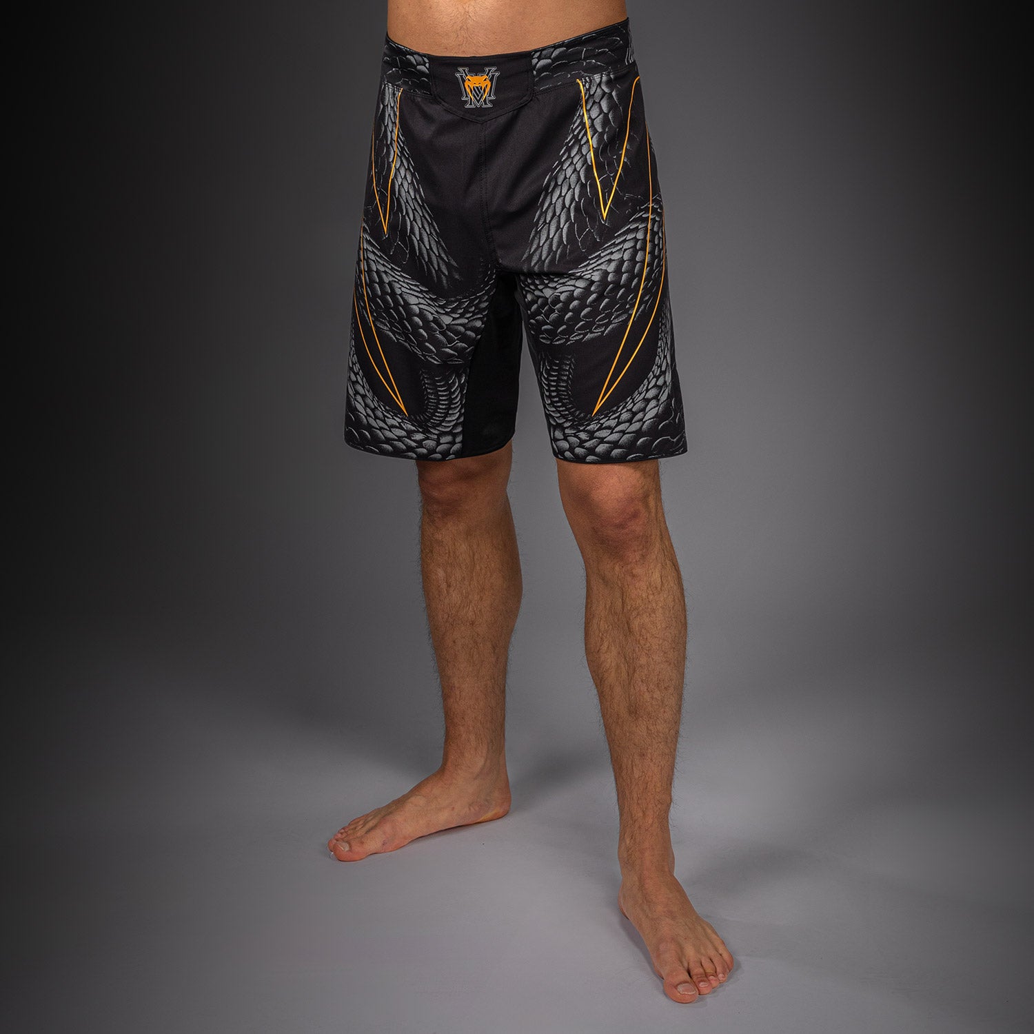 venum-matupa-fightshorts-herren-schwarz-grau-gold image 2