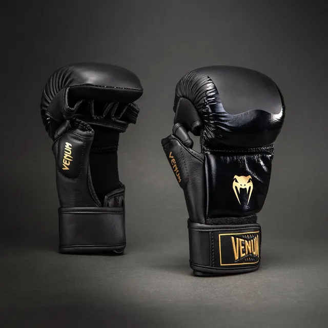 venum-attack-2-0-mma-sparringhandschuhe-leder-schwarz-gold image 1