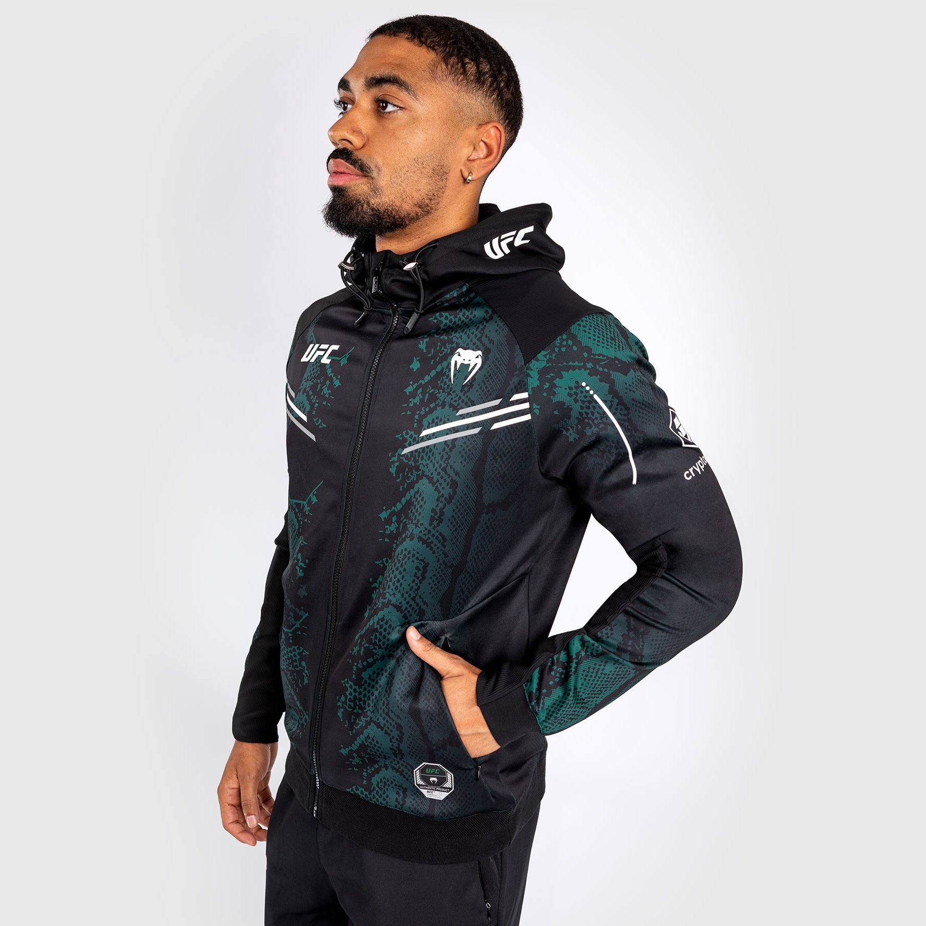 ufc-adrenaline-by-venum-authentic-fight-night-walkout-hoodie-herren-emerald-edit image 3