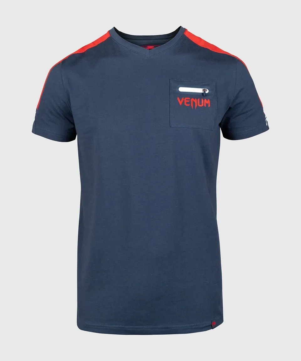 venum-cargo-t-shirt-dunkelblau-himbeere-wei image 1