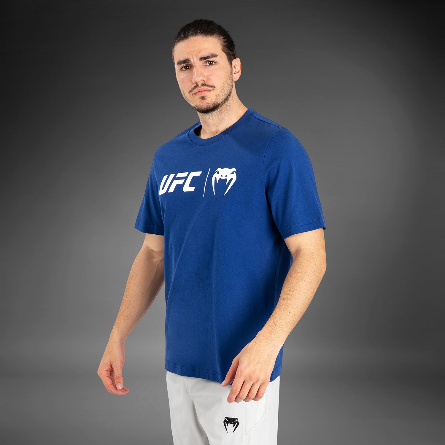 venum-ufc-classic-herren-t-shirt-marineblau-wei image 2