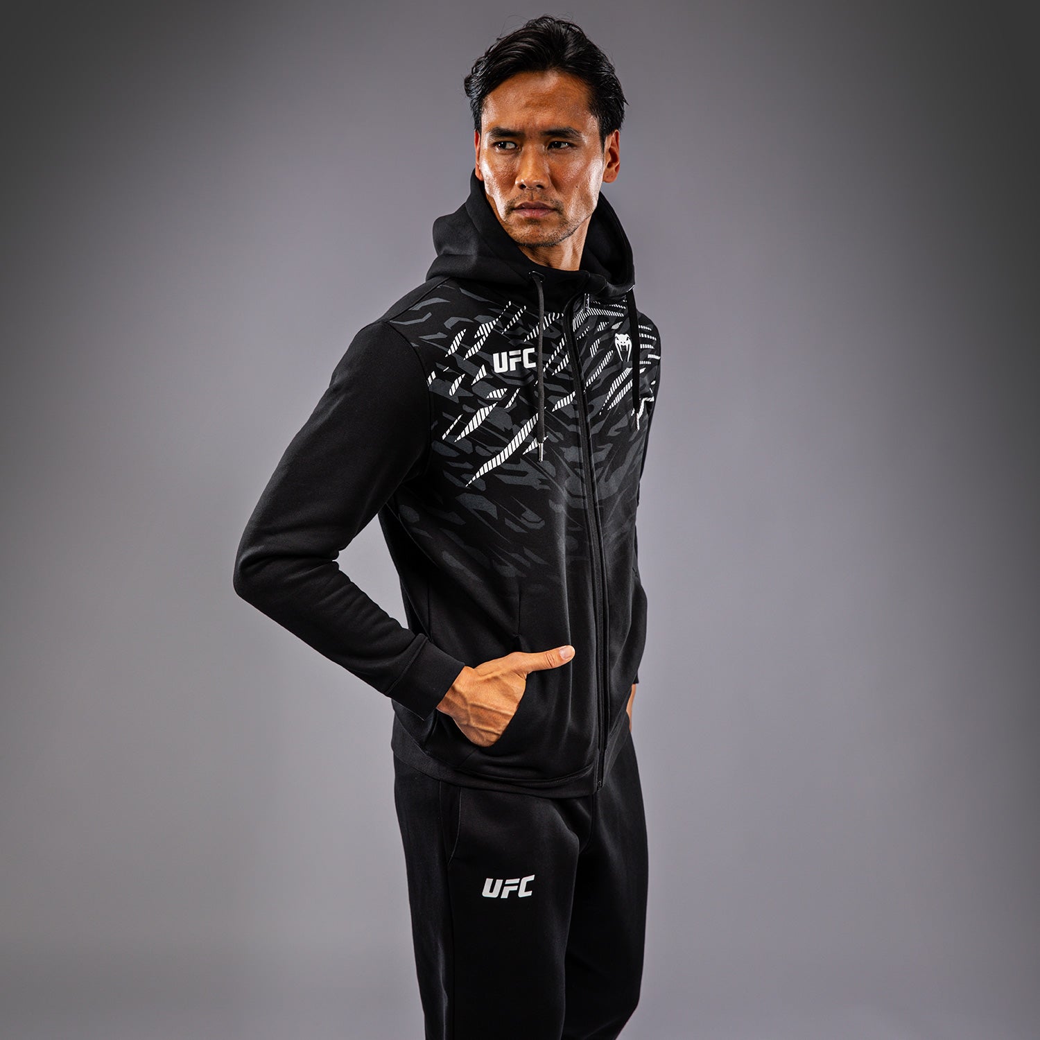 ufc-fusion-by-venum-replica-herren-zip-hoodie-schwarz image 5