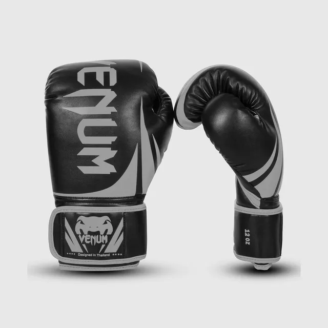 venum-challenger-2-0-boxhandschuhe-schwarz-grau image 1