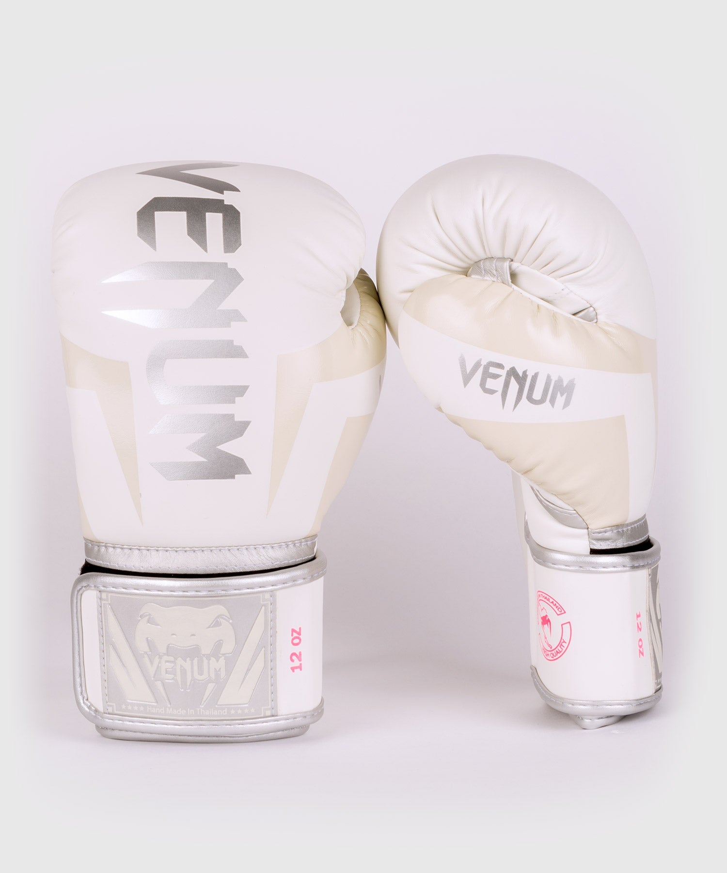venum-elite-boxhandschuhe-wei-silber-rosa image 1