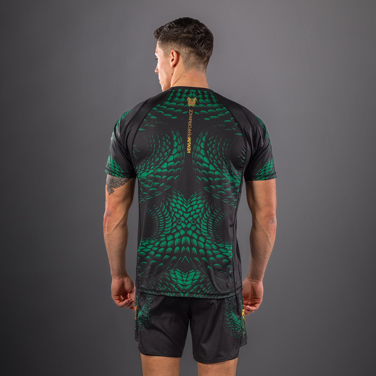 venum-matupa-dry-tech-t-shirt-herren-schwarz-gr-n-gold image 4