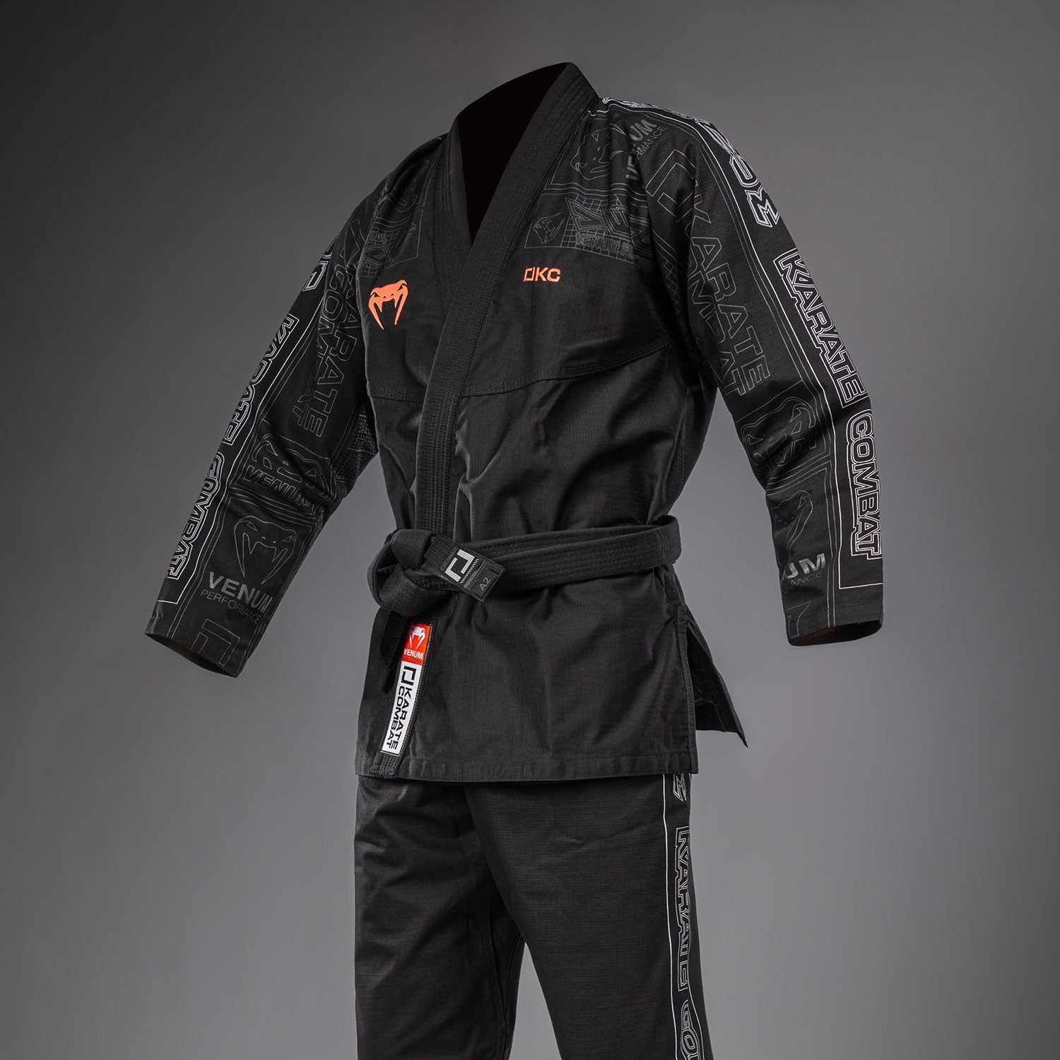 venum-karate-combat-gi-schwarz-grau image 3