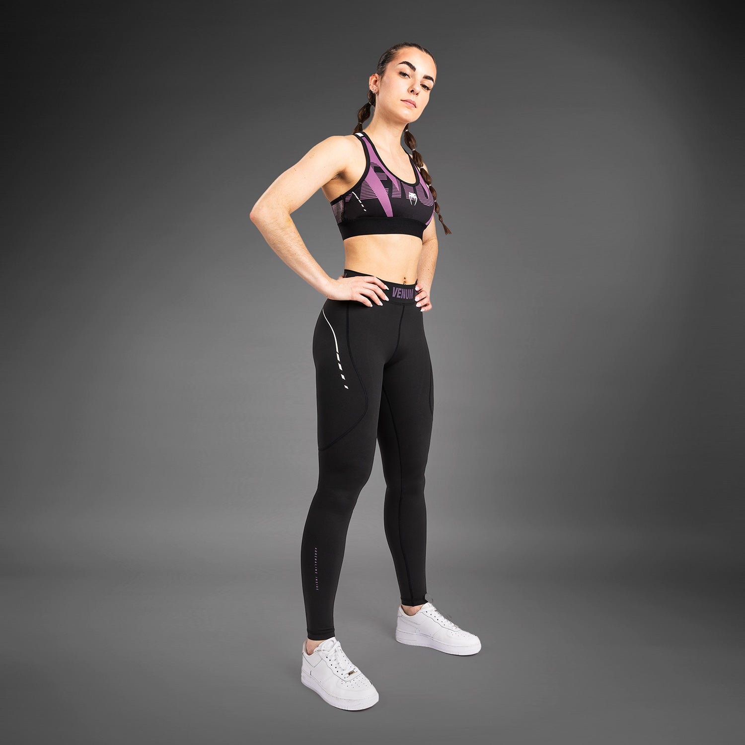 venum-adrenaline-damen-leggings-purple-schwarz image 7