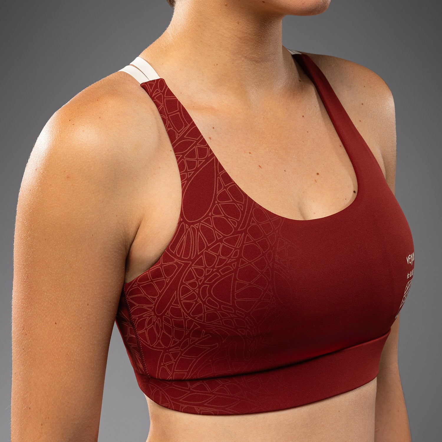 venum-serpenti-damen-sport-bh-burgunder-elfenbein image 4
