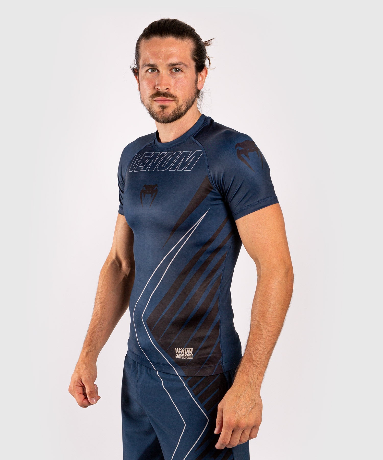 venum-contender-5-0-rashguard-kurzarm-marineblau-sand image 2