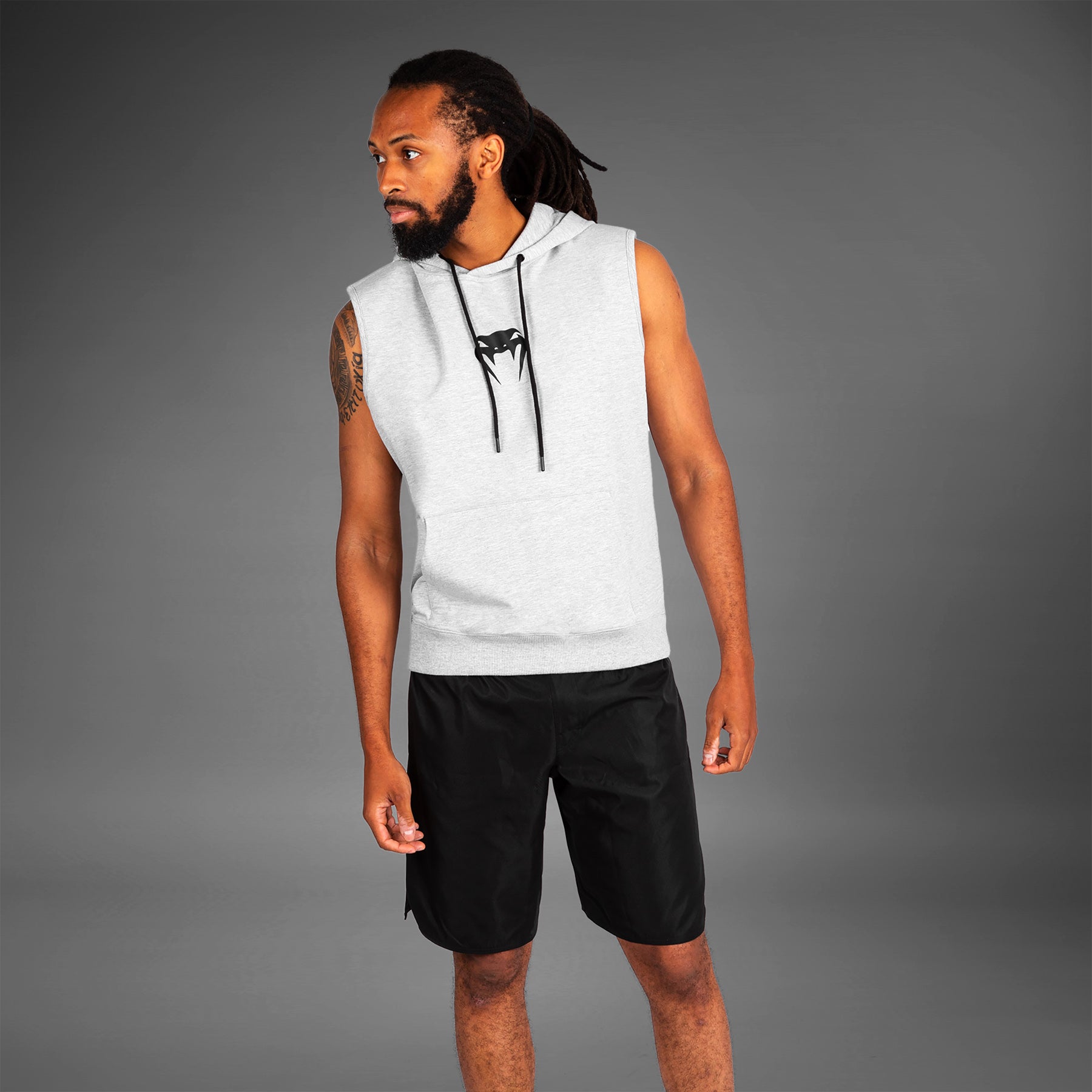 venum-classic-rmelloser-kapuzenpullover-grau image 1