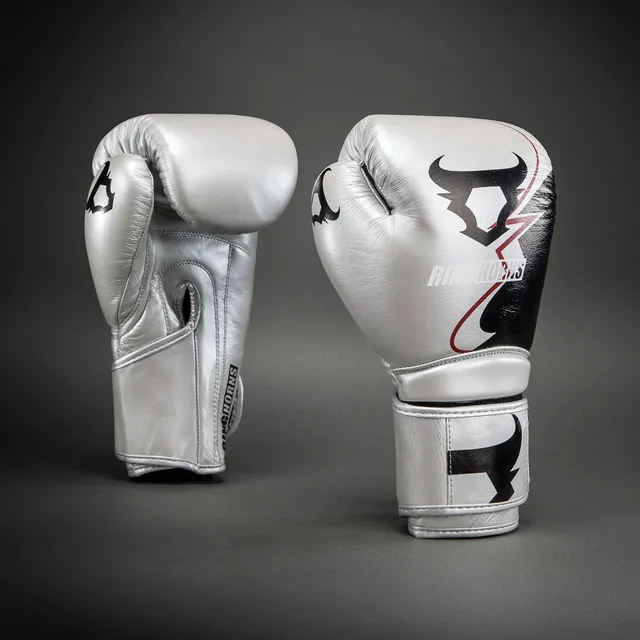 ringhorns-charger-by-venum-boxhandschuhe-silber-schwarz image 1