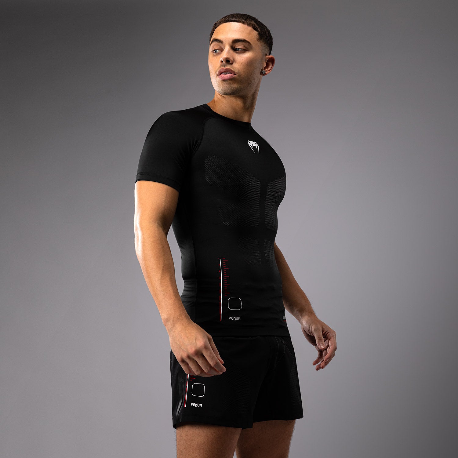 venum-tactical-xt-rashguard-kurzarm-herren-schwarz-feuerrot image 6