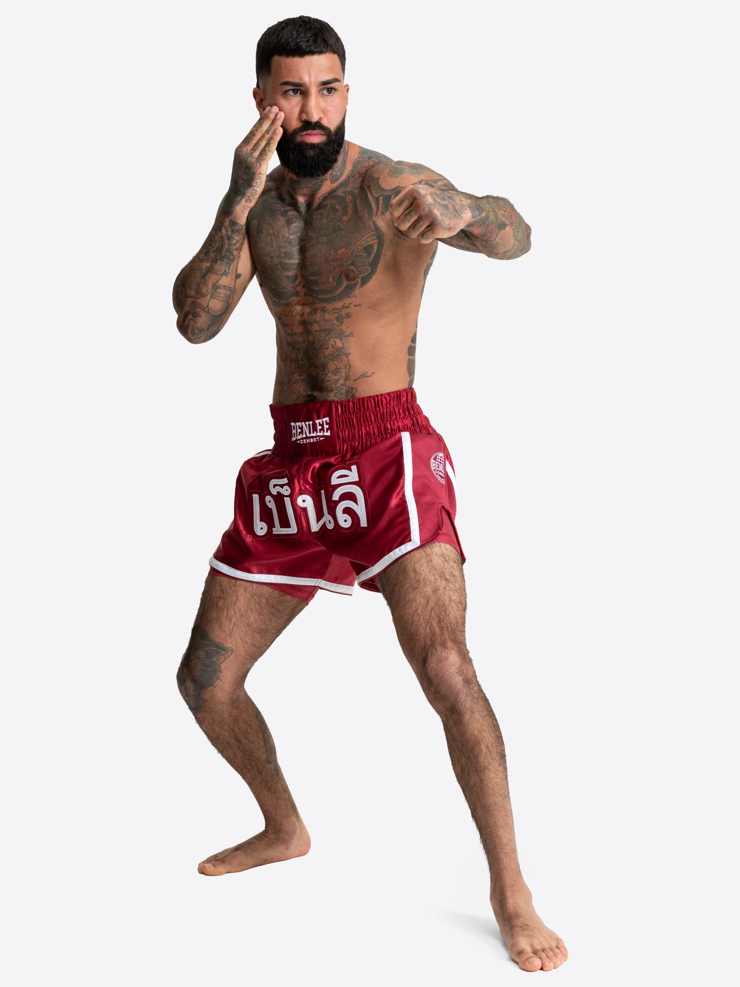 benlee-calista-muay-thai-shorts-satin-mit-innenhose image 3