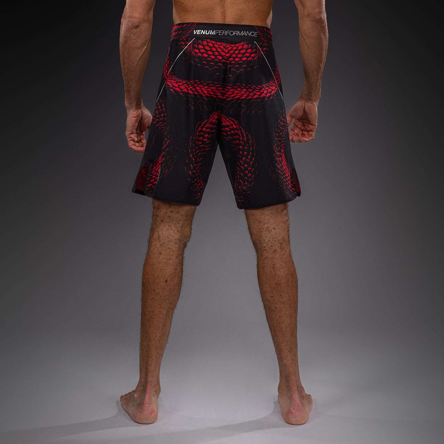 venum-matupa-fightshorts-herren-schwarz-rot-silber image 3