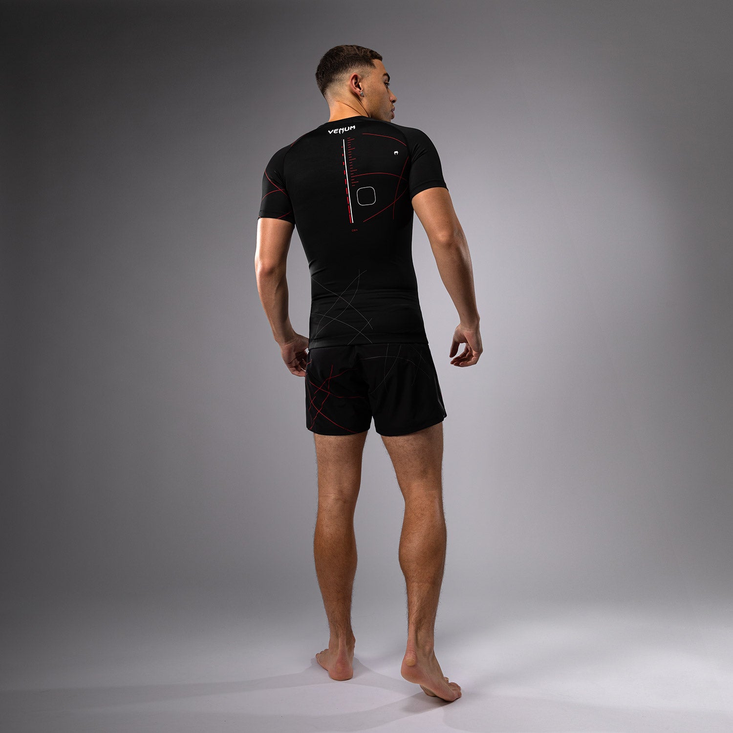 venum-tactical-xt-rashguard-kurzarm-herren-schwarz-feuerrot image 4