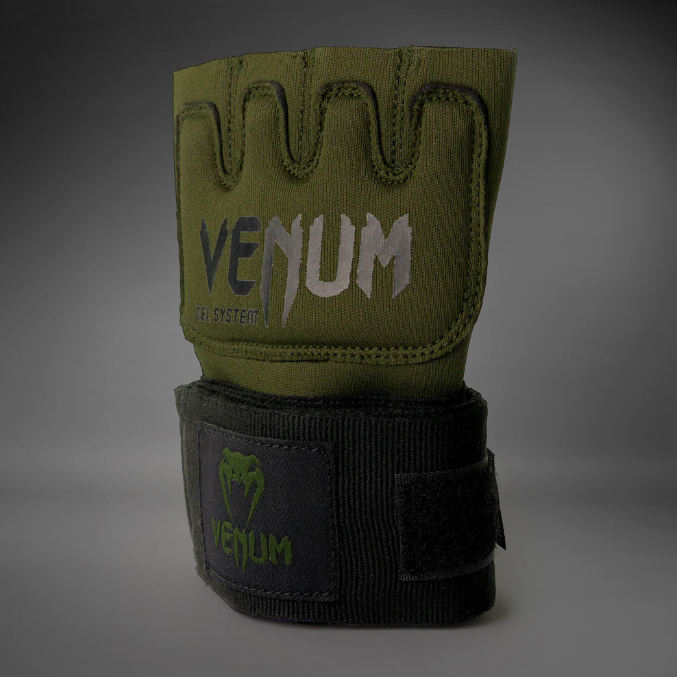 venum-kontact-gel-handschuh-wraps-khaki-schwarz image 1