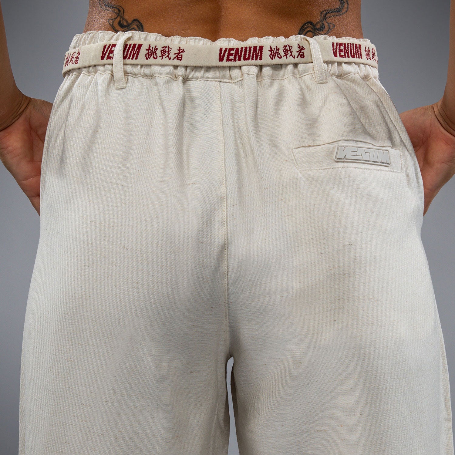 venum-serpenti-damen-hose-elfenbein-burgunder image 7