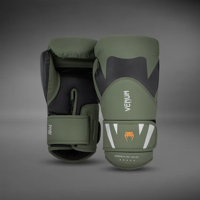venum-challenger-4-0-boxhandschuhe-khaki-schwarz image 1