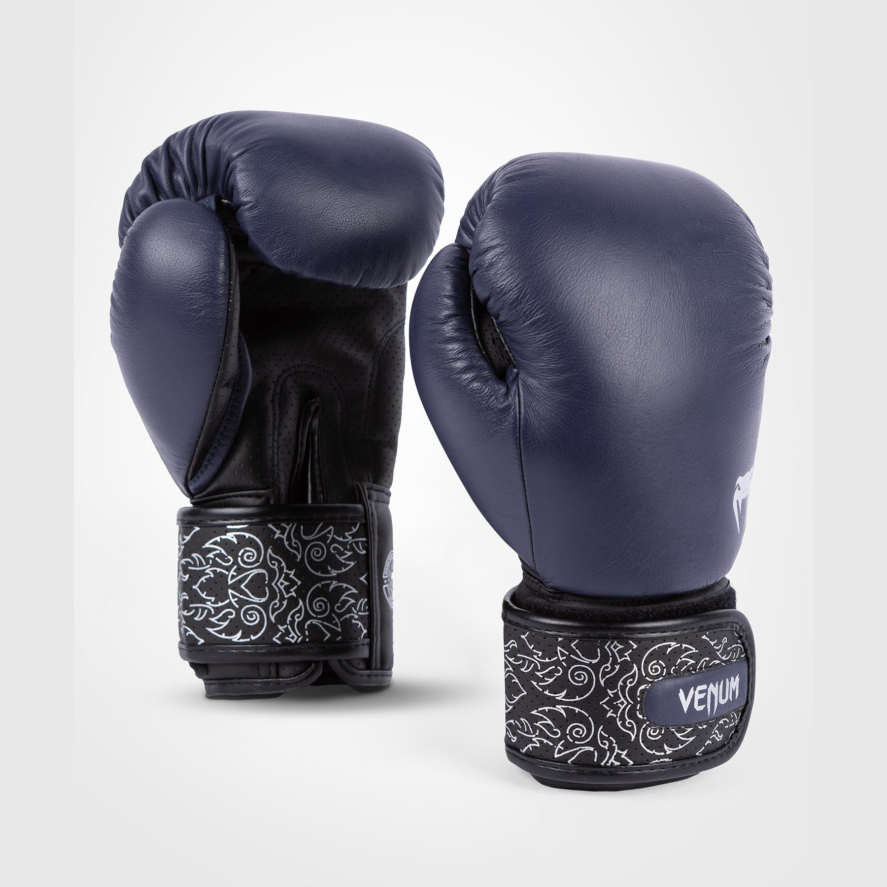 venum-power-2-0-boxhandschuhe-nappaleder-marineblau-schwarz image 1