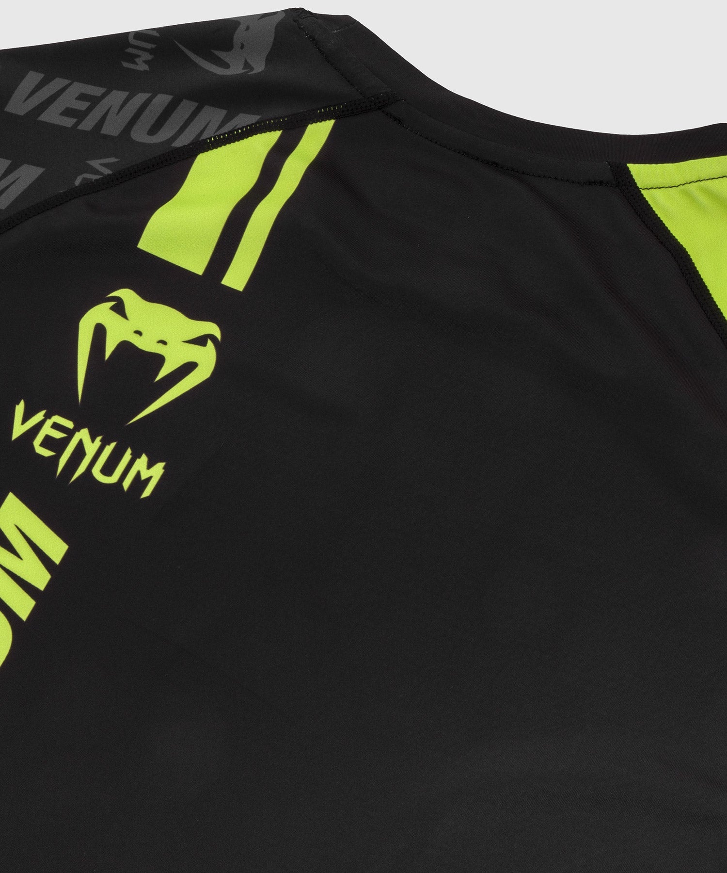 venum-logos-rashguard-kurzarm-schwarz-neongelb image 7