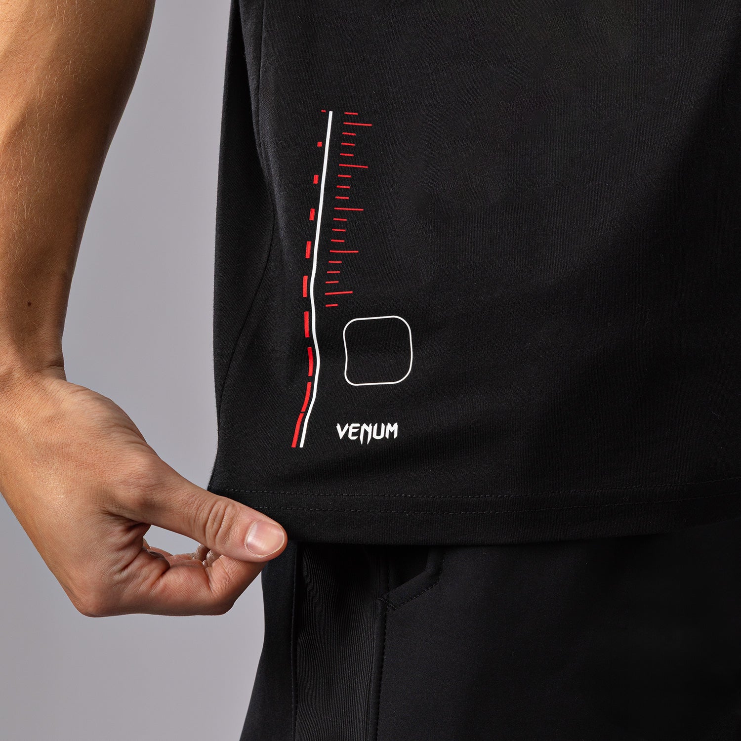 venum-tactical-xt-t-shirt-herren-schwarz-feuerrot image 7