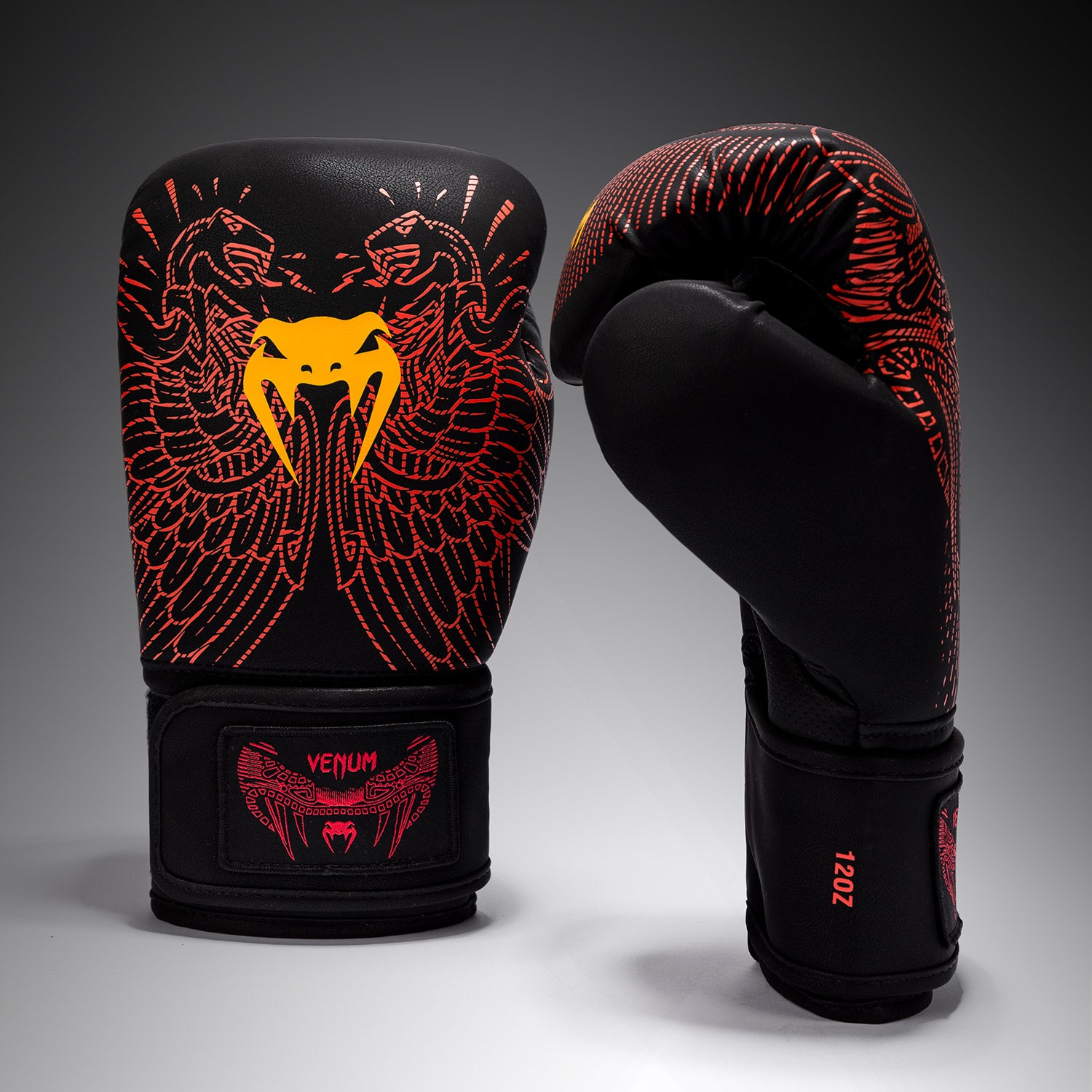 venum-quetzal-fury-boxhandschuhe-schwarz-fury-rot image 1
