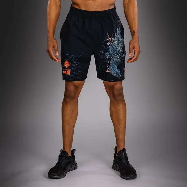 venum-thunder-dragon-trainingsshorts-schwarz-grau-kupfer image 1
