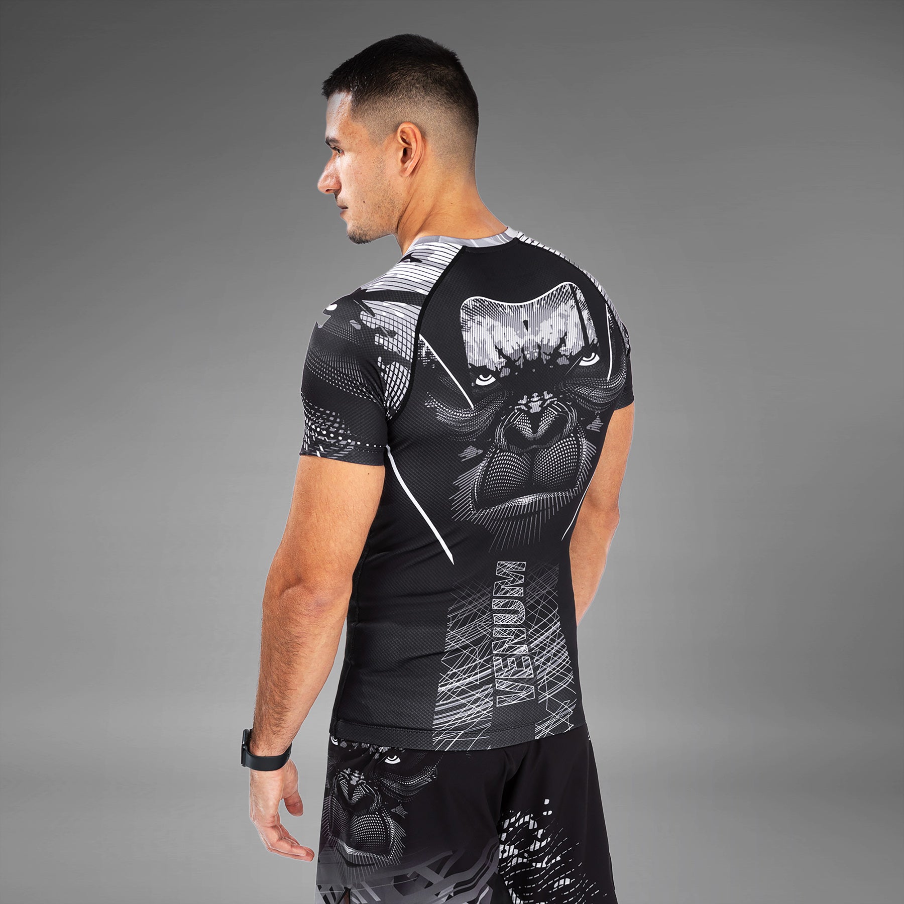 venum-gorilla-jungle-rashguard-kurzarm-schwarz-wei image 2