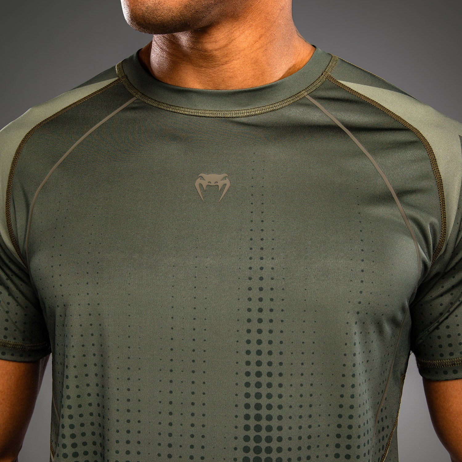 venum-stealth-dry-tech-t-shirt-herren-khaki-dunkelgr-n image 5