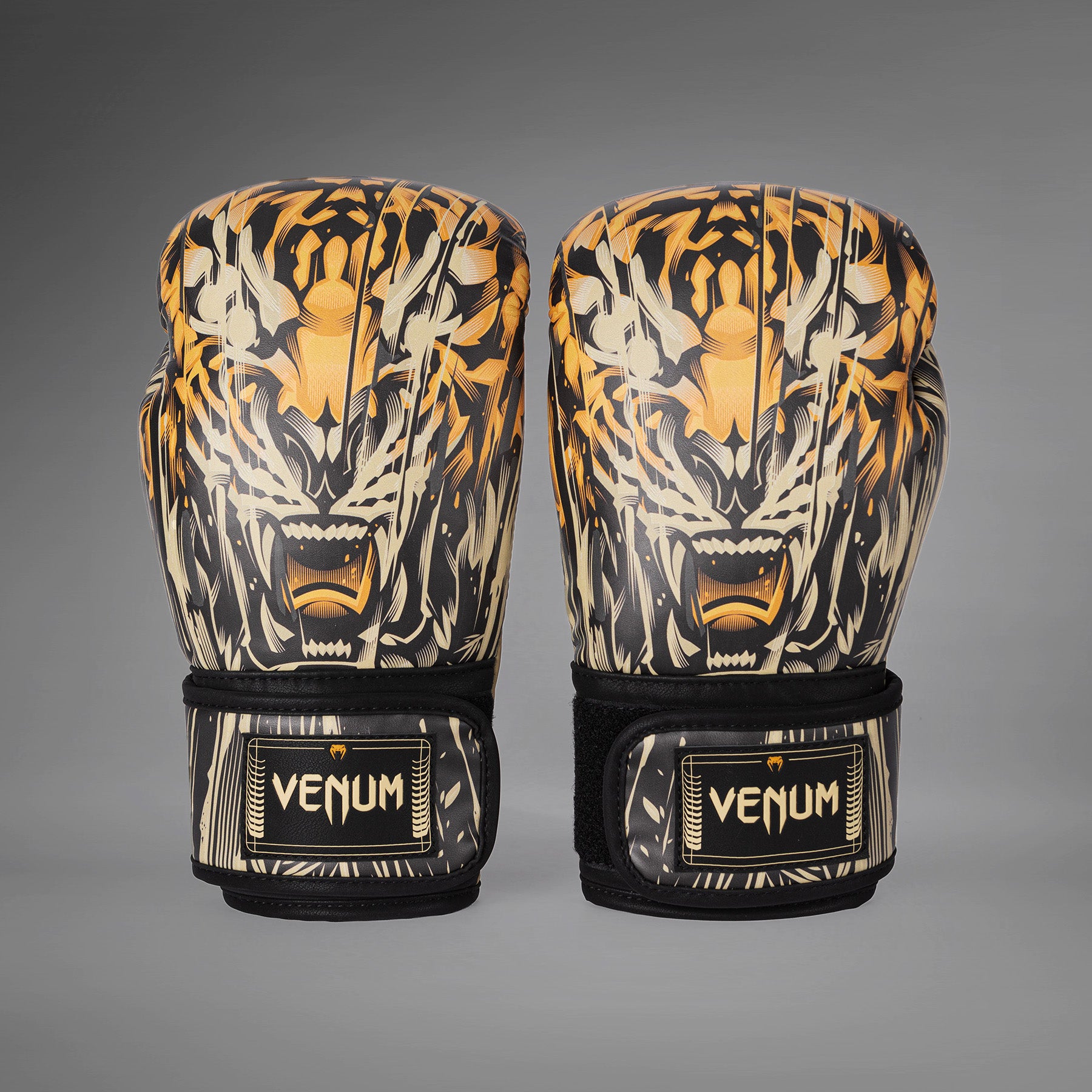 venum-tiger-boxhandschuhe-schwarz-neonorange image 4
