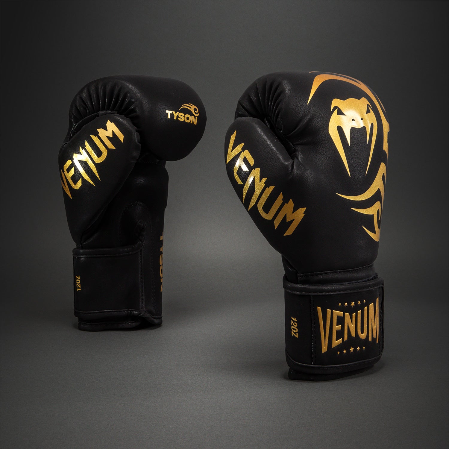 venum-mike-tyson-replica-boxhandschuhe-schwarz-gold image 1