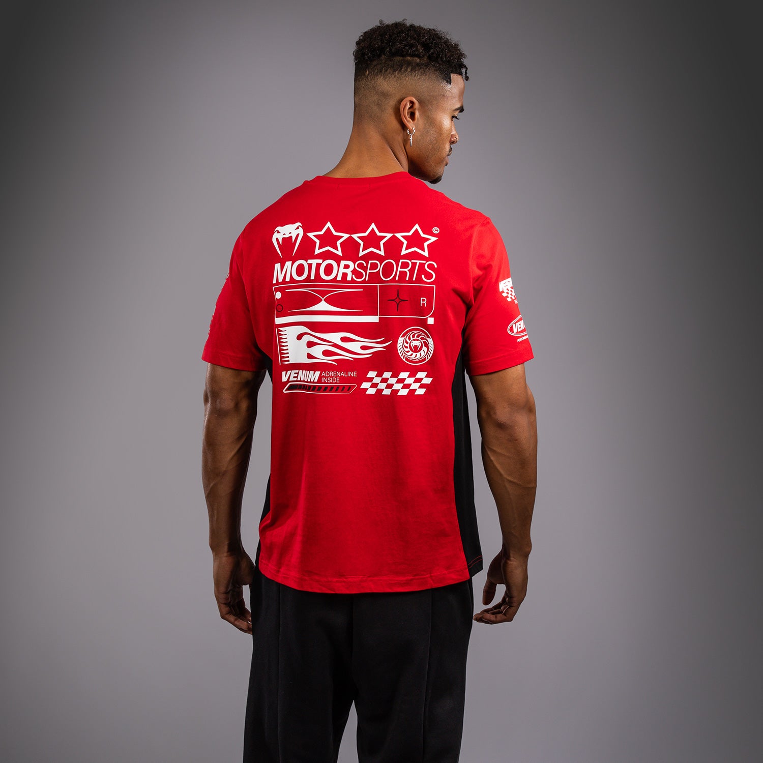 venum-motorsport-t-shirt-rennfahrer-rot-f-r-herren image 2