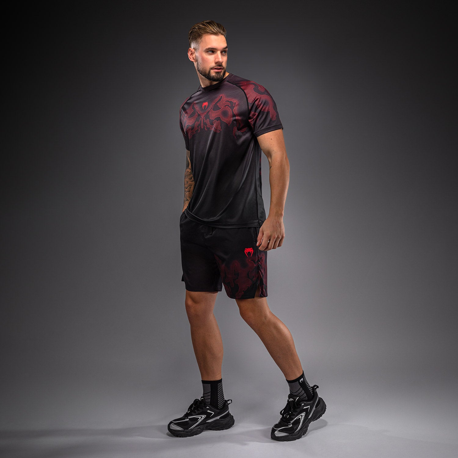 venum-spectre-dry-tech-t-shirt-schwarz-rot-herren image 3