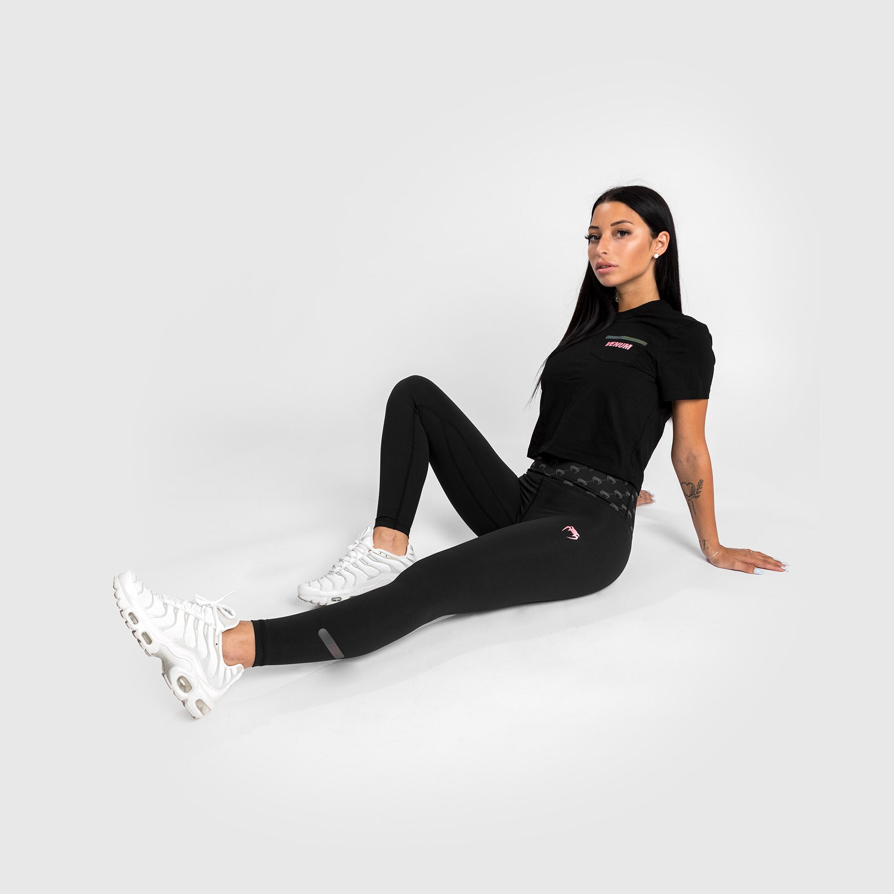 venum-monogram-7-8-leggings-damen-schwarz-ros-gold image 3