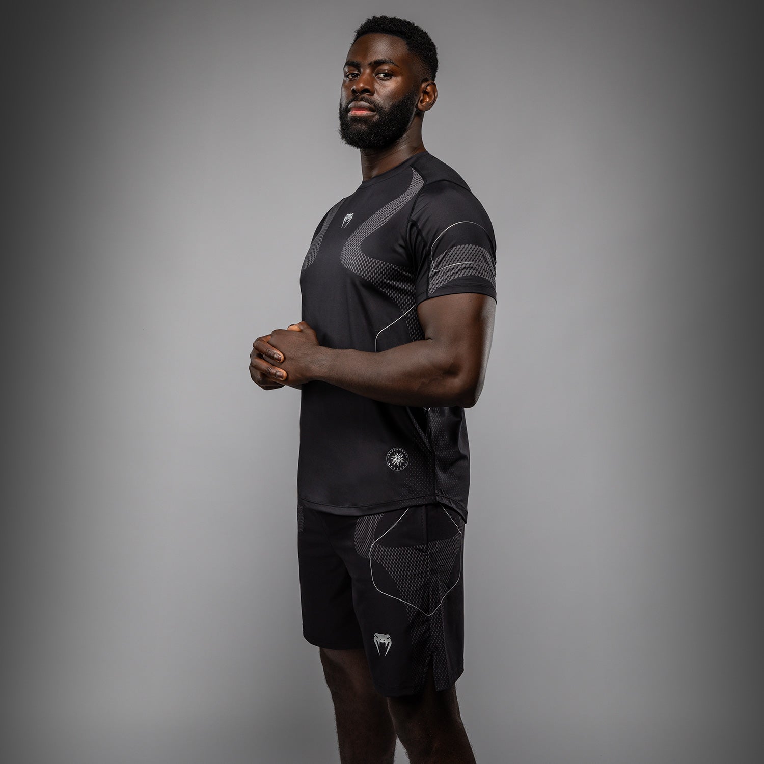 venum-nexus-dry-tech-t-shirt-herren-schwarz-silber image 5